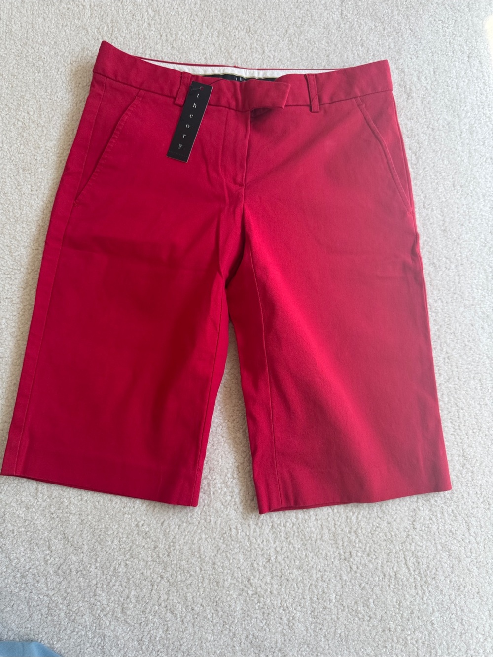 New Vintage Theory Red Bermuda Shorts 0 P XS